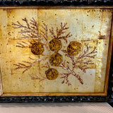 Framed Jeffrey Adler Eglomise, 2001 16.5"W x 13.5"T