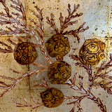 Framed Jeffrey Adler Eglomise, 2001 16.5"W x 13.5"T