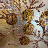 Framed Jeffrey Adler Eglomise, 2001 16.5"W x 13.5"T