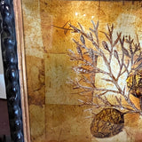 Framed Jeffrey Adler Eglomise, 2001 16.5"W x 13.5"T