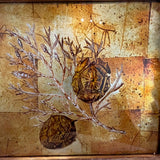 Framed Jeffrey Adler Eglomise, 2001 16.5"W x 13.5"T