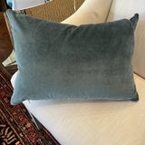 New Custom Single Lumbar Pillow In Schumacher Pearl River 18" x 13"