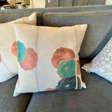Pair Of New Custom Pillows With Dedar-Kiku Printemps Fabric 20" x 20"