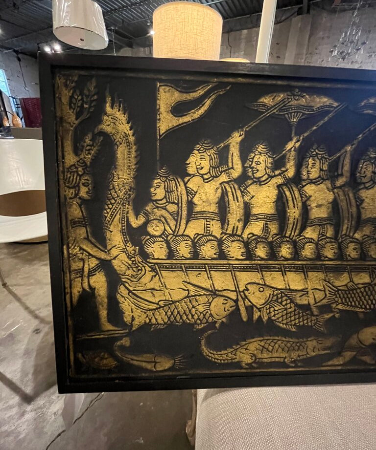 1967 Hindu Etching Thailand 29" W X 17.5 "