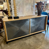 Oly Studio Thor Credenza With Sliding Glass Doors 73"L x 20"D x 32"T