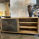 Oly Studio Thor Credenza With Sliding Glass Doors 73"L x 20"D x 32"T