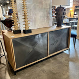 Oly Studio Thor Credenza With Sliding Glass Doors 73"L x 20"D x 32"T