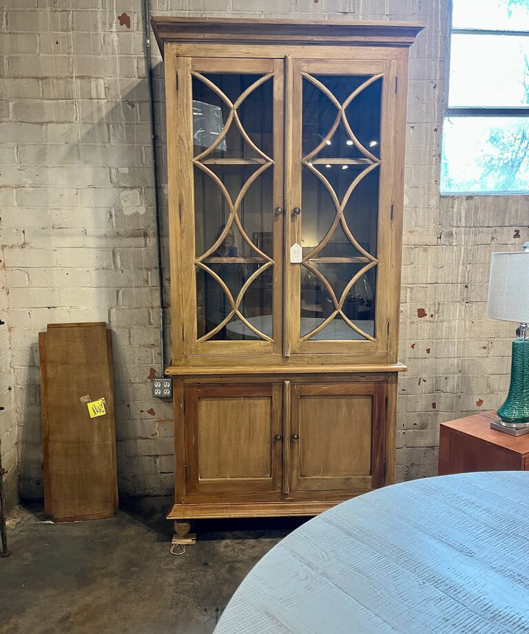 Bramble "Hamilton" Display Cabinet. 88" High x 42.5" Wide x 18" Deep.