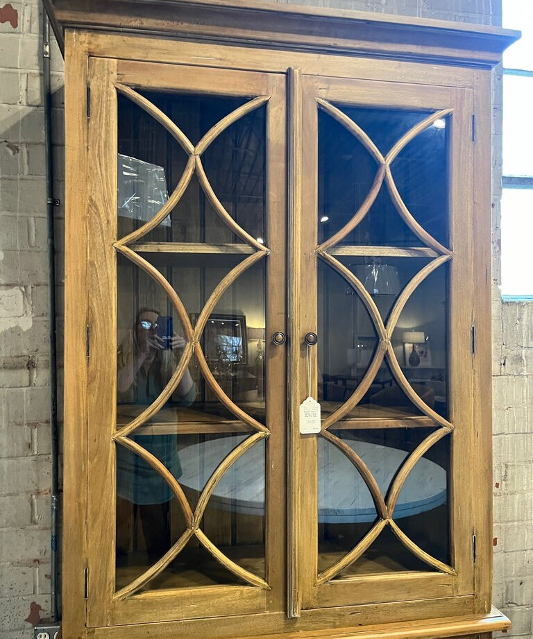 Bramble "Hamilton" Display Cabinet. 88" High x 42.5" Wide x 18" Deep.