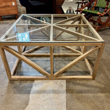 Glass Top Coffee Table From Redefined Boutique 36" x 36" x 18"T