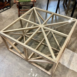 Glass Top Coffee Table From Redefined Boutique 36" x 36" x 18"T