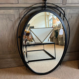 Black Oval Mirror 26" W X 38"T