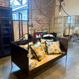 Doorman Designs Laurel Iron Daybed Twin Indoor/ Outdoor 77"L x 40"D x 93"H Mattress Separate