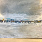 Large Oil Painting "White Beach" 30" x 40"