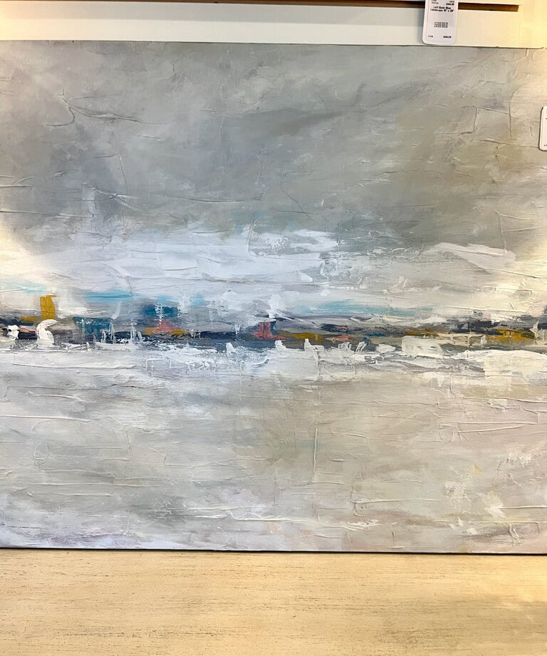 Large Oil Painting "White Beach" 30" x 40"