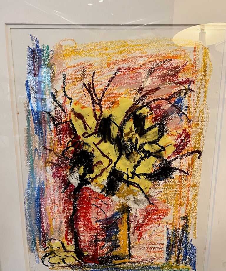 Ruth Bergman Mixied Media Oil on Paper 25" x 30"