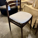 Set of 5 Vintage Pizzetti Dining Chairs, Newly Upholstered, 17.5"W x 17.5"D x 29.5"T