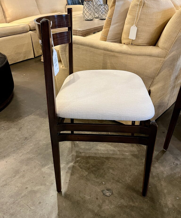 Set of 5 Vintage Pizzetti Dining Chairs, Newly Upholstered, 17.5"W x 17.5"D x 29.5"T