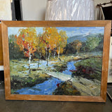 Original Large Acrylic Painting, River Pass 34"T x 44"W