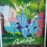 Framed Print, Discover Puerto Rico 31"T x 25"W