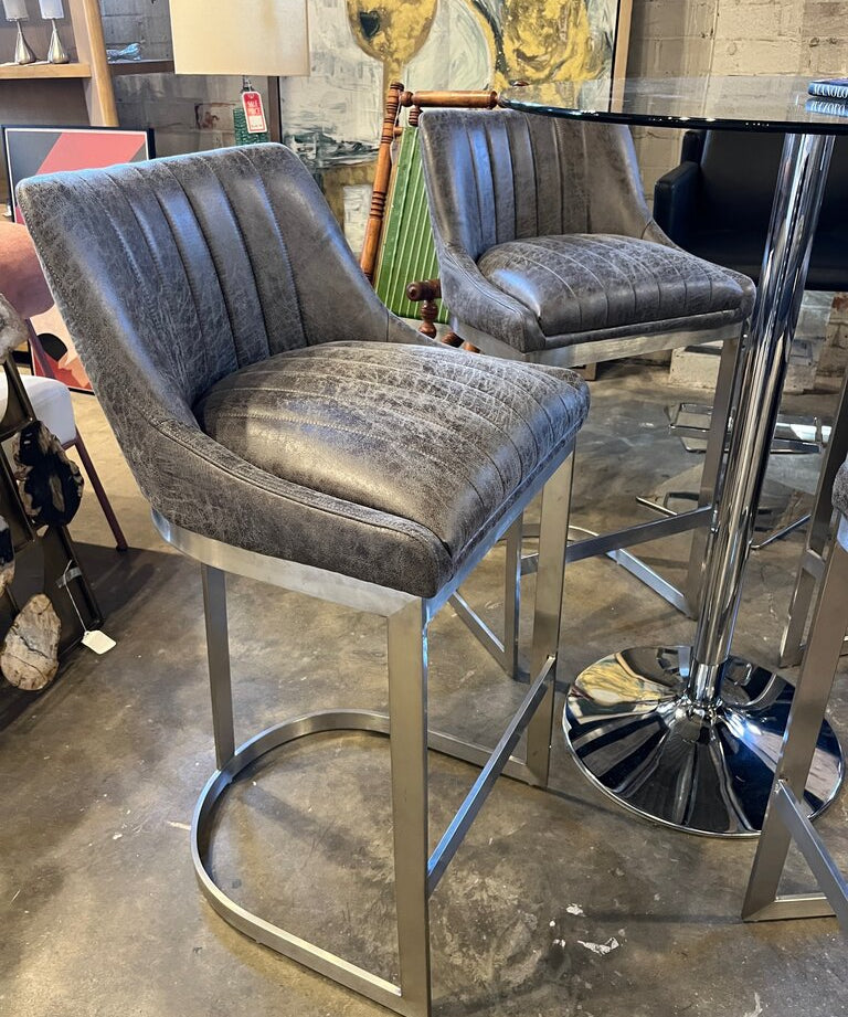 Set Of Four Bar Stools 17"W x 40"T