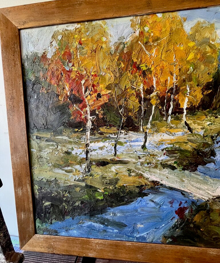 Original Large Acrylic Painting, River Pass 34"T x 44"W