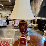 Vintage Italian Tole Lamp 30.5"Tall to Finial
