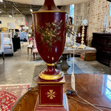 Vintage Italian Tole Lamp 30.5"Tall to Finial
