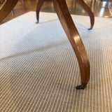 Baker Sheraton Oval Dining Table AS IS 78"L x 48"W x 29.5"T