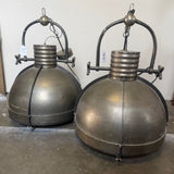 Large Industrial Pendant Light 31"T x 22"Diam