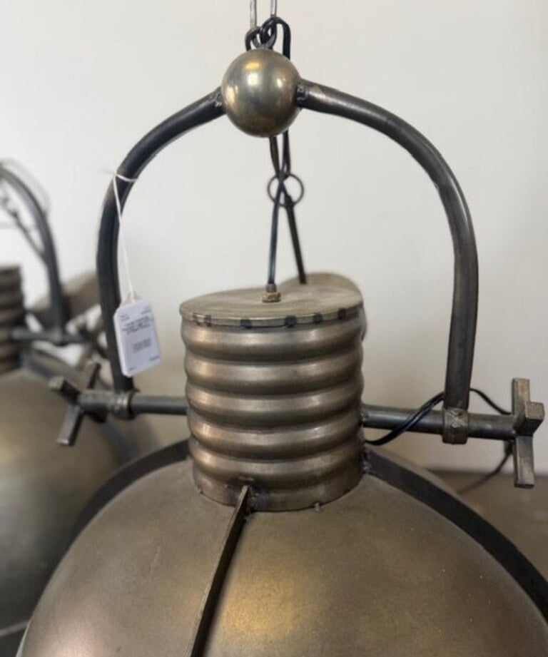Large Industrial Pendant Light 31"T x 22"Diam