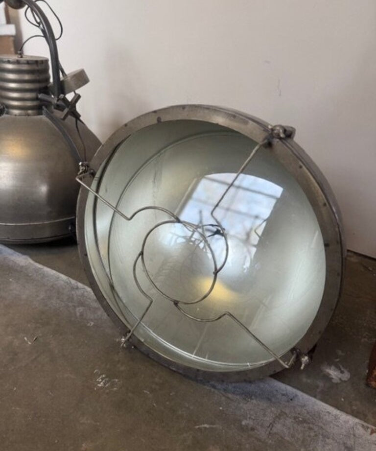 Large Industrial Pendant Light 31"T x 22"Diam