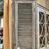 Grey Louvered Door Cabinet from Dutchmans