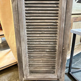 Grey Louvered Door Cabinet from Dutchmans 87"T x 16"D x 19.75"W