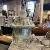 Small Single Industrial Pendant Light Fixture Is 15"T x 8"Diam