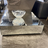 Mirrored Coffee Table 35" x 35" x 11"T