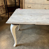 Rustic Wood And Iron French Coffee Table 46"L x 26.5"D x 23"T