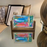 Small Original Abstract In Frame Signed Mary 2018