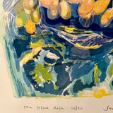 Jane Strother Limied Edition Print 50/90 Still life of Grapes in Bowl 30.5 " W X 29.5" T
