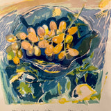 Jane Strother Limied Edition Print 50/90 Still life of Grapes in Bowl 30.5 " W X 29.5" T