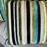 Pair of Cut Velvet Lumbar Pillows 22"W x 14"T