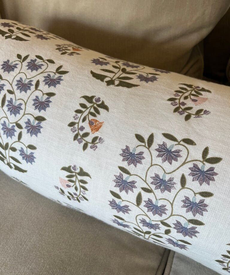 40 " L Lumbar Pillow in Martin Lawrence Bullard " Sultans Garden"