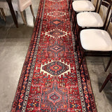 Vintage Heriz Runner 3' 2" X 11' 9 "
