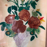 John Derian Glass Decoupage Platter 22"T x 15"W