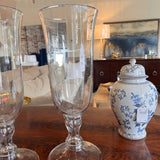 Large Glass Hurricane Candle Holder 21"T