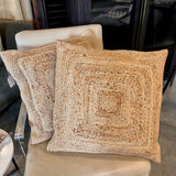 Pair Of Sisal Pillows 22" x 22"