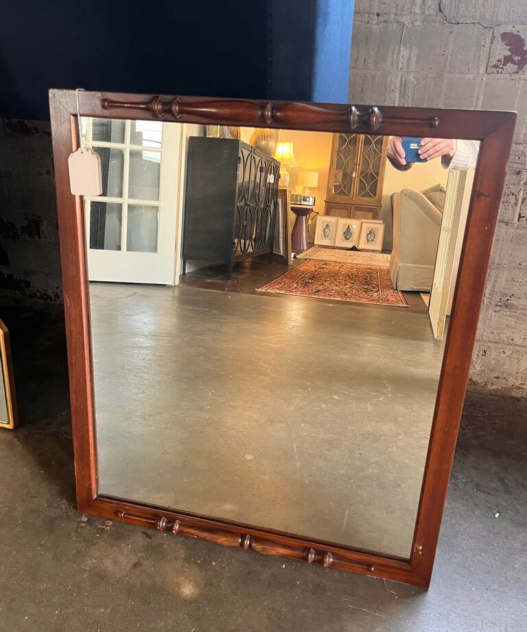 Vintage Wood Mirror 26"W x 31"T