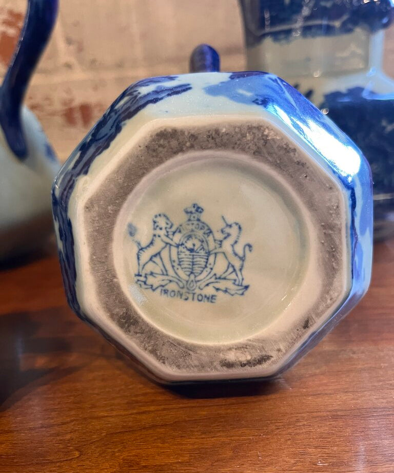 Set Of 5 Vintage Victoria Ware Ironstone Jugs