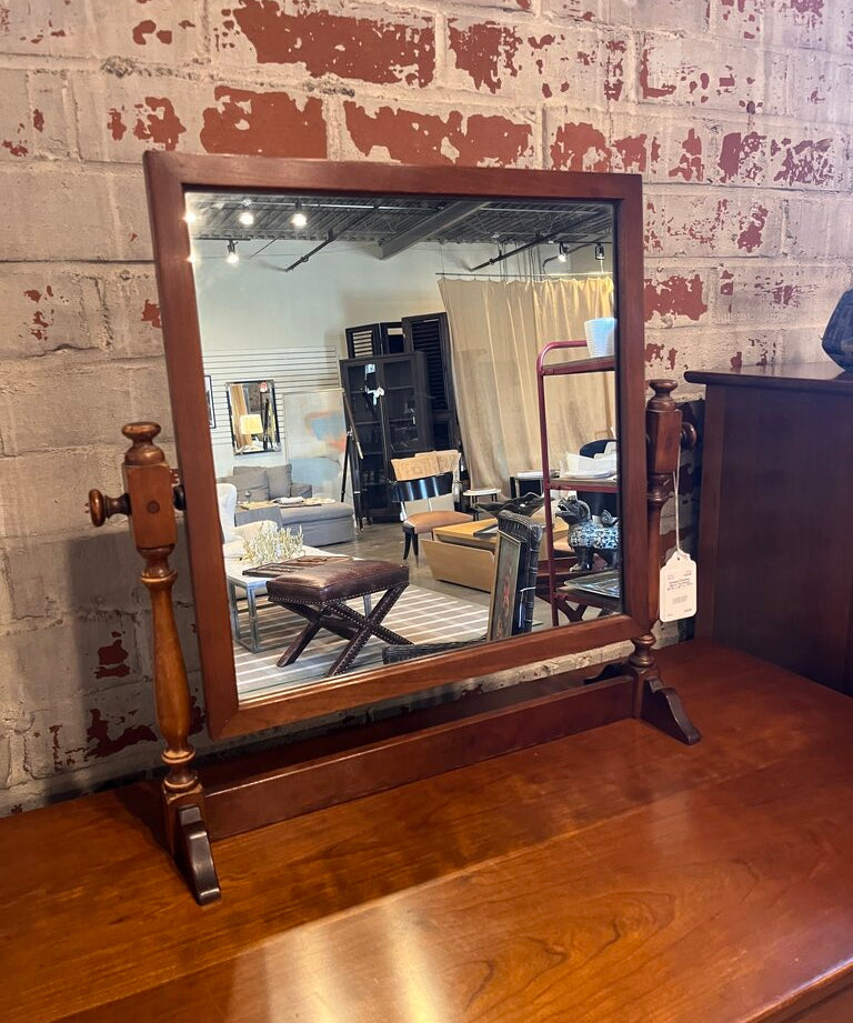 Antique Dressing Mirror On Stand 25"W x 24"T x 7.5"D