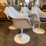 Set Of 4 Knoll Saarinen Swivel Dining Chairs 26"W x 23"D x 32"H